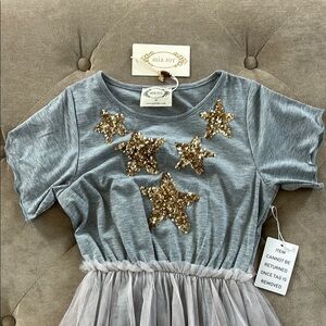 Mia Joy Feya Dress in Heather Gray